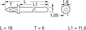 1364R.68 Vogt Steckerstifte für Leiterplatten