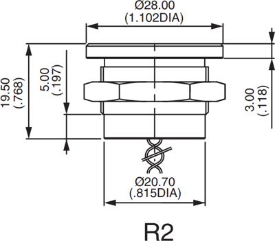 PBAR2AF6000 APEM Piezotaster Bild 2