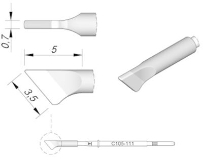 C105111 JBC Lötspitzen, Entlötspitzen und Heißluftdüsen