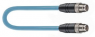 Sensor-Aktor Kabel, M12-Kabelstecker, gerade auf M12-Kabelstecker, gerade, 8-polig, 1.3 m, X-FRNC/LSNH, blau, 0.5 A, 15319