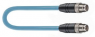 Sensor-Aktor Kabel, M12-Kabelstecker, gerade auf M12-Kabelstecker, gerade, 8-polig, 2 m, X-FRNC/LSNH, blau, 0.5 A, 934809013