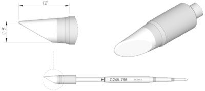 C245766 JBC Lötspitzen, Entlötspitzen und Heißluftdüsen