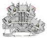 Doppeldurchgangsklemme, Federklemmanschluss, 0,14-1,5 mm², 2-polig, 13.5 A, 6 kV, grau, 2000-2201/352-000