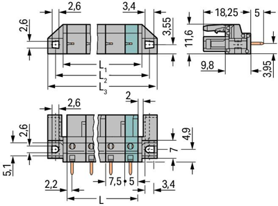 232-741/047-000 WAGO PCB Connection Systems Image 2