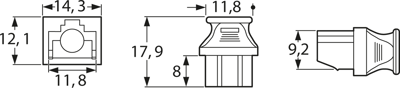 2533 01 SCHWARZ Lumberg Zubehör für Netzwerksteckverbinder Bild 3