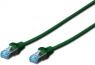 Patchkabel, RJ45-Stecker, gerade auf RJ45-Stecker, gerade, Cat 5e, SF/UTP, PVC, 5 m, grün