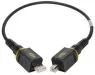 USB 2.0 Adapterleitung, PushPull (V4) Typ A auf PushPull (V4) Typ B, 0.5 m, schwarz