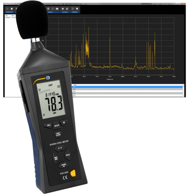 PCE-322ALEQ PCE Instruments Luxmeter, Schallpegelmesser, Magnetfeldtester Bild 1