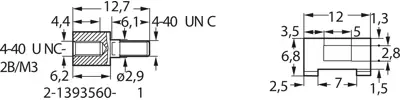 2-1393560-1 AMP Zubehör für D-Sub Steckverbinder, USB Steckverbinder, PC Steckverbinder