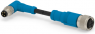 Sensor-Aktor Kabel, M8-Kabelstecker, abgewinkelt auf M12-Kabeldose, gerade, 4-polig, 0.5 m, PVC, schwarz, 3 A, T4052217004-001