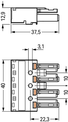 770-1324 WAGO Gerätesteckverbinder Bild 2