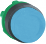 Drucktaster, unbeleuchtet, tastend, Bund rund, blau, Frontring schwarz, Einbau-Ø 22 mm, ZB5AL6