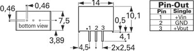 TSR 2-0512 TRACO POWER DC/DC-Wandler Bild 2