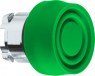 Drucktaster, unbeleuchtet, tastend, Bund rund, grün, Frontring silber, Einbau-Ø 22 mm, ZB4BP3S