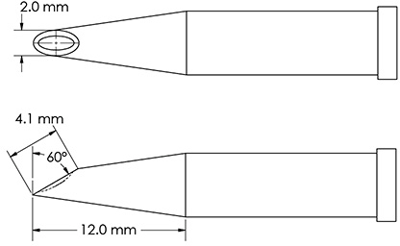 GT4-HF6020V METCAL Lötspitzen, Entlötspitzen und Heißluftdüsen