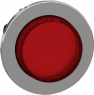 Frontelement, beleuchtbar, tastend, Bund rund, rot, Einbau-Ø 30.5 mm, ZB4FH43