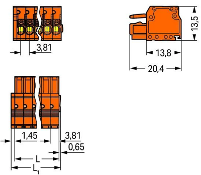 2734-208 WAGO PCB Connection Systems Image 2