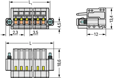 734-109/107-000 WAGO PCB Connection Systems Image 2