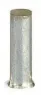 Unisolierte Aderendhülse, 4,0 mm², 9 mm/9 mm lang, silber, 216-117