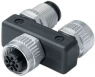 Adapter, 2 x M12 (5-polig, Buchse/Stecker) auf M12 (5-polig, Buchse), Y-Form, 79 5212 00 05