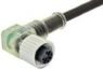 Sensor-Aktor Kabel, M12-Kabeldose, abgewinkelt auf offenes Ende, 3-polig, 5 m, PVC, schwarz, 5 A, 1838264-3