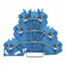 Dreistockklemme, Federklemmanschluss, 0,25-4,0 mm², 3-polig, 22 A, 6 kV, blau, 2202-3204