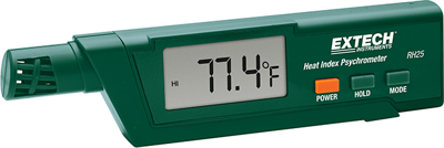 RH25 Extech Thermometer, Anzeigegeräte