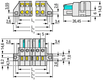 721-105/031-000 WAGO PCB Connection Systems Image 2