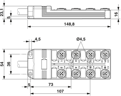 1452550 Phoenix Contact Sensor-Aktor Verteilerboxen Bild 2