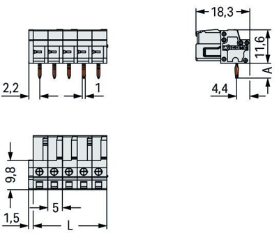 722-235 WAGO PCB Connection Systems Image 2