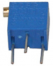 Cermet-Trimmpotentiometer, 12 Umdrehungen, 100 Ω, 0.25 W, THT, seitlich, 3266X-1-101LF