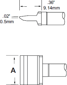 RCP-BL1 METCAL Lötspitzen, Entlötspitzen und Heißluftdüsen Bild 3