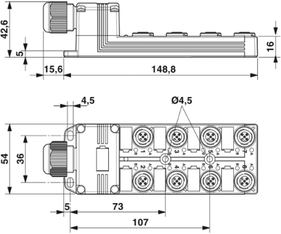 1452916 Phoenix Contact Sensor-Actuator Distribution Boxes Image 2