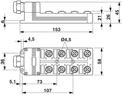 1457380 Phoenix Contact Sensor-Actuator Distribution Boxes Image 2