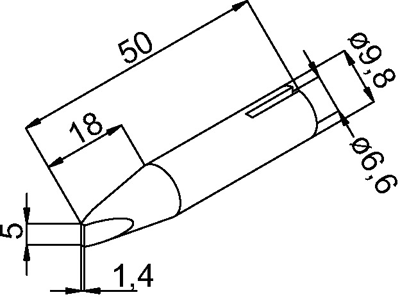 0832VD/SB Ersa Lötspitzen, Entlötspitzen und Heißluftdüsen