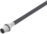 Sensor-Aktor Kabel, M12-Flanschstecker, gerade auf offenes Ende, 8-polig, 2 m, PUR, 2 A, 1341240200