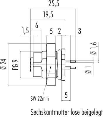 86 4832 3000 00005 binder Sensor-Aktor Rundsteckverbinder Bild 2