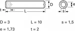 091603010Z Screws, Threaded Rods