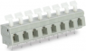 Leiterplattenklemme, 10-polig, RM 7.5 mm, 0,08-2,5 mm², 24 A, Käfigklemme, grau, 257-560