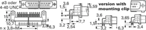 8-1393480-5 AMP D-Sub Steckverbinder