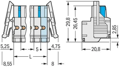 721-2107/037-000 WAGO PCB Connection Systems Image 2