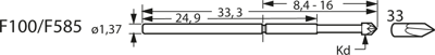 F58533S105L300 Feinmetall Prüfstifte Bild 3