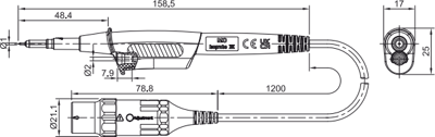 68.9533-12028 Stäubli Electrical Connectors Prüfspitzen, Tastköpfe Bild 2