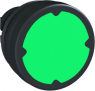 Drucktaster, unbeleuchtet, tastend, Bund rund, grün, Frontring schwarz, Einbau-Ø 22 mm, ZB5AC380