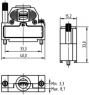 D-Sub Steckverbindergehäuse, Größe: 2 (DA), gerade 180°, Kabel-Ø 3,3 bis 8,5 mm, Thermoplast, geschirmt, silber, 09670150484