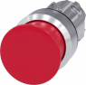 Pilzdrucktaster, unbeleuchtet, tastend, Bund rund, rot, Einbau-Ø 22.3 mm, 3SU1050-1AD20-0AA0