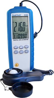 P 5086 PeakTech Luxmeter, Schallpegelmesser, Magnetfeldtester Bild 2