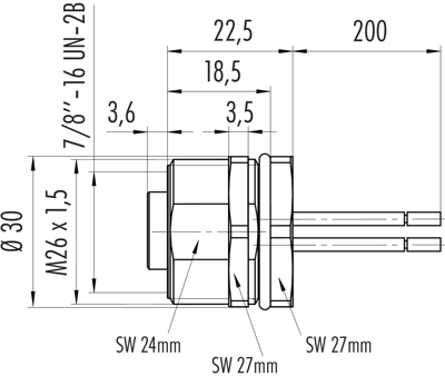 09 2448 100 04 binder Sensor-Aktor Kabel Bild 2