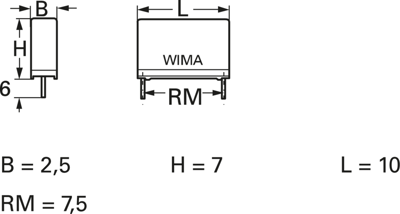 MKS4C031502A00KSSD Wima Folienkondensatoren Bild 2