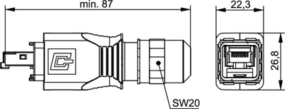 100007470 Telegärtner Modularsteckverbinder Bild 2